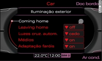 Visor: Iluminação exterior